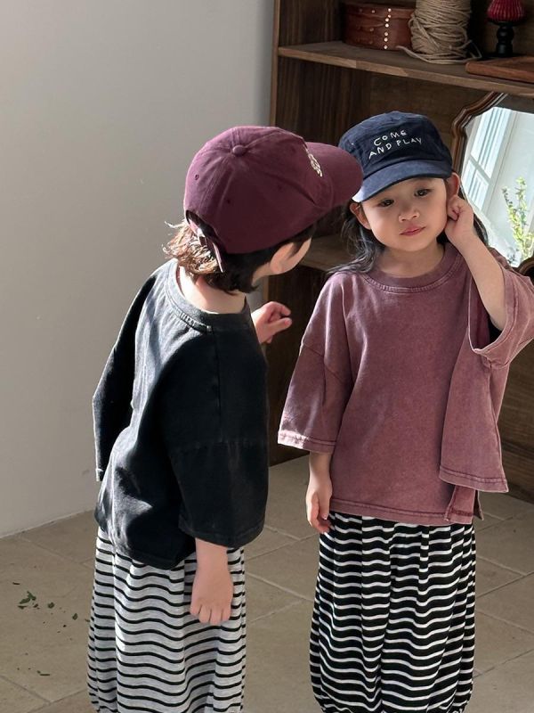 水洗刷舊款寬鬆上衣(4色) 