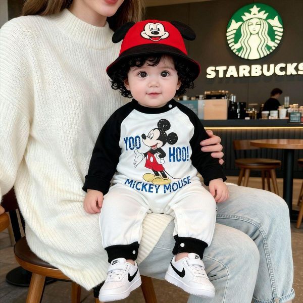 迪士尼系列拚袖連身裝(3款) 