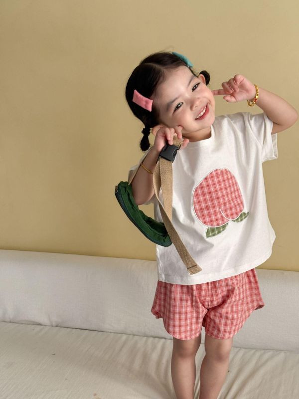 New新款水果格紋兩件式套裝(4色) 