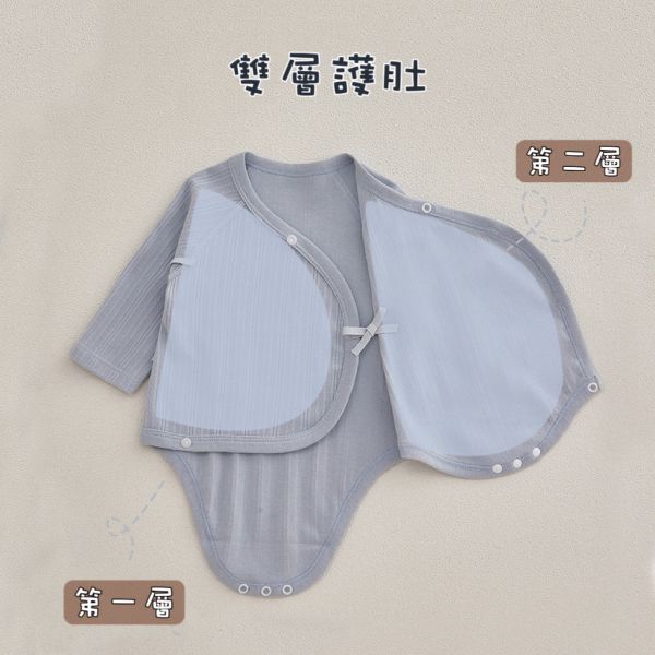 新生兒莫蘭迪色透氣包屁衣 