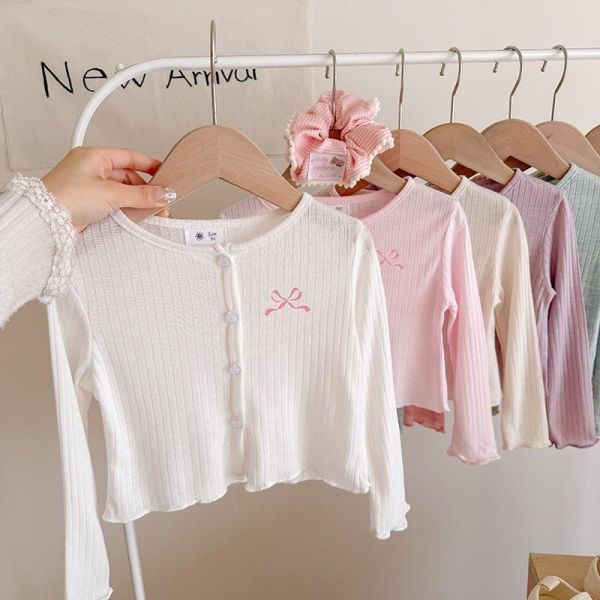 超薄款蝴蝶結防曬針織外套 