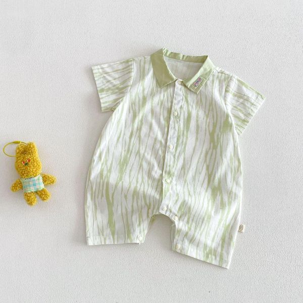 夏季繽紛襯衫式連身裝 