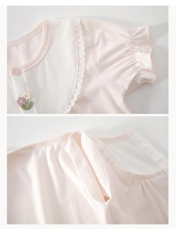 夏季超萌假圍兜開釦連身裝(2色) 