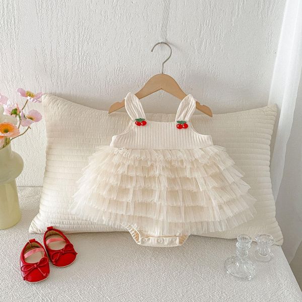 螺紋親膚櫻桃蛋糕包屁裙 