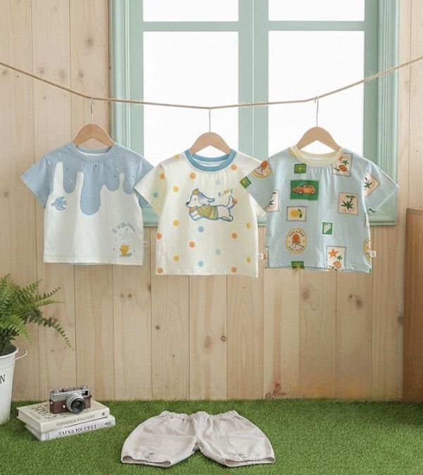 可愛童趣印花T恤上衣 