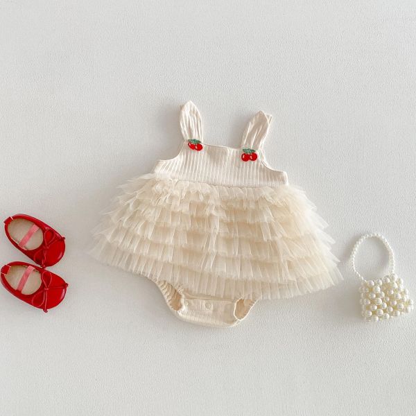 螺紋親膚櫻桃蛋糕包屁裙 