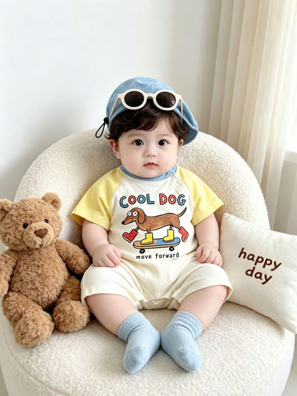 Cool dog 狗狗印花兩款連身裝 