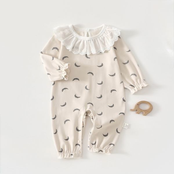 新生兒蕾絲領開釦連身裝(7款) 