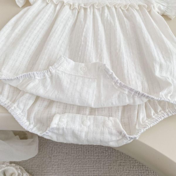 簡約兔子刺繡包屁衣+兔耳帽 