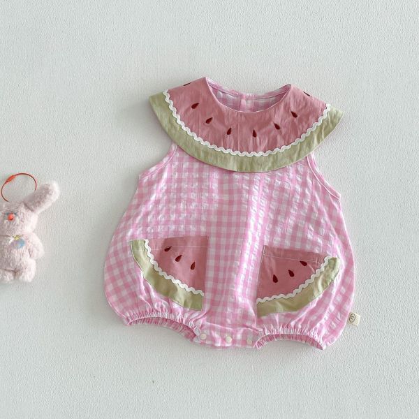 姐妹款-夏日清爽可愛西瓜包屁衣/洋裝 