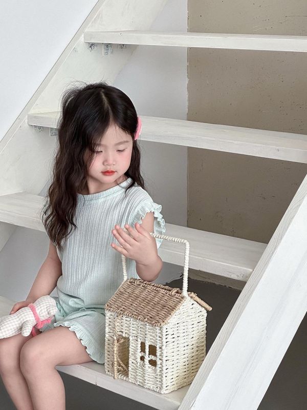 素色荷葉邊透氣可外穿居家套裝(6色) 