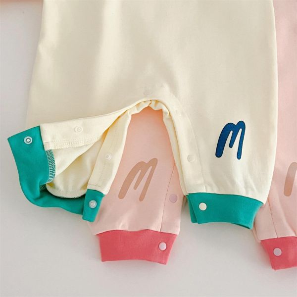 可拆式披風-撞色超人造型連身裝(2色) 