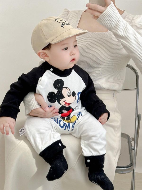 迪士尼系列拚袖連身裝(3款) 