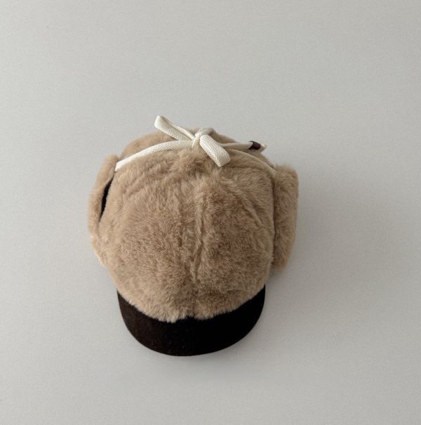 加厚保暖護耳綁繩棒球帽 