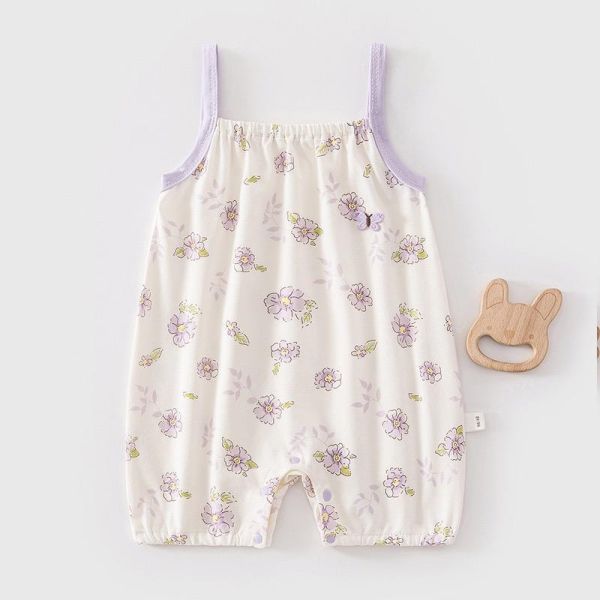 夏季純棉可愛滿印細肩連身裝(5款) 