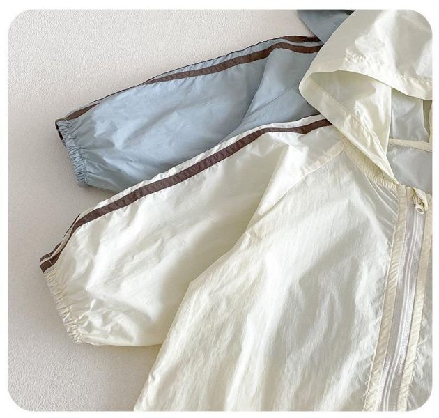 百搭休閒防曬薄款連帽外套 