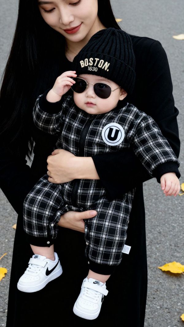 『現貨80cm』雙面兩穿帥氣字母拉鍊連身裝 