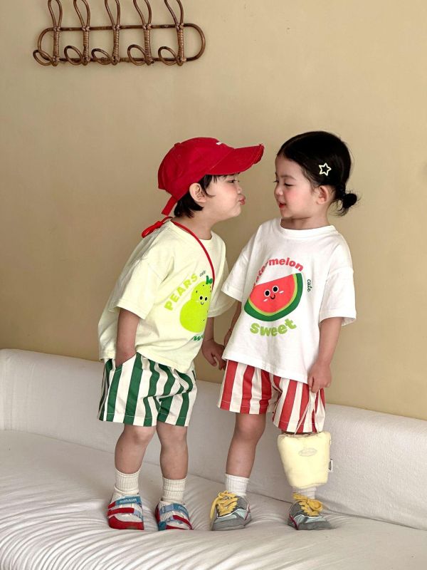 可愛水果印花兩件式套裝 