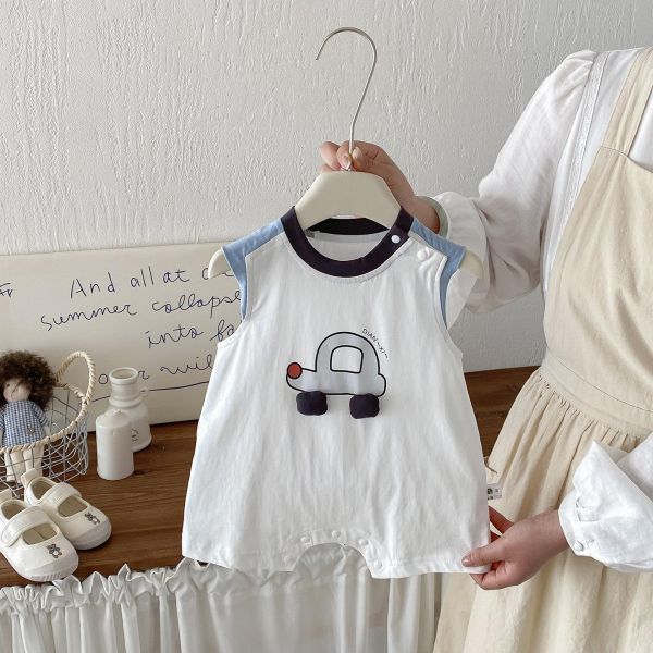 可愛噗噗汽車簡約連身裝 