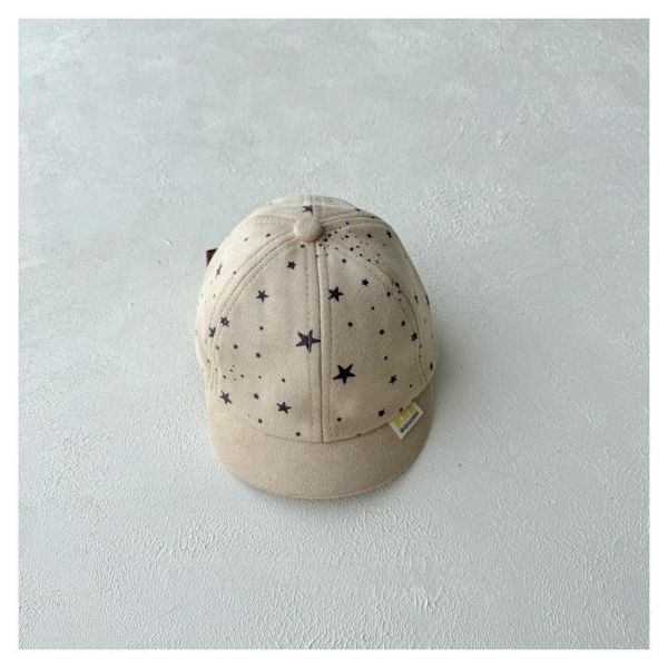 時髦小星星遮陽短帽沿棒球帽 