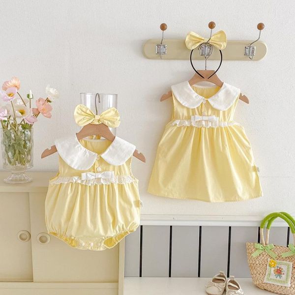 姐妹裝-貝兒公主風包屁衣/洋裝(含頭飾) 