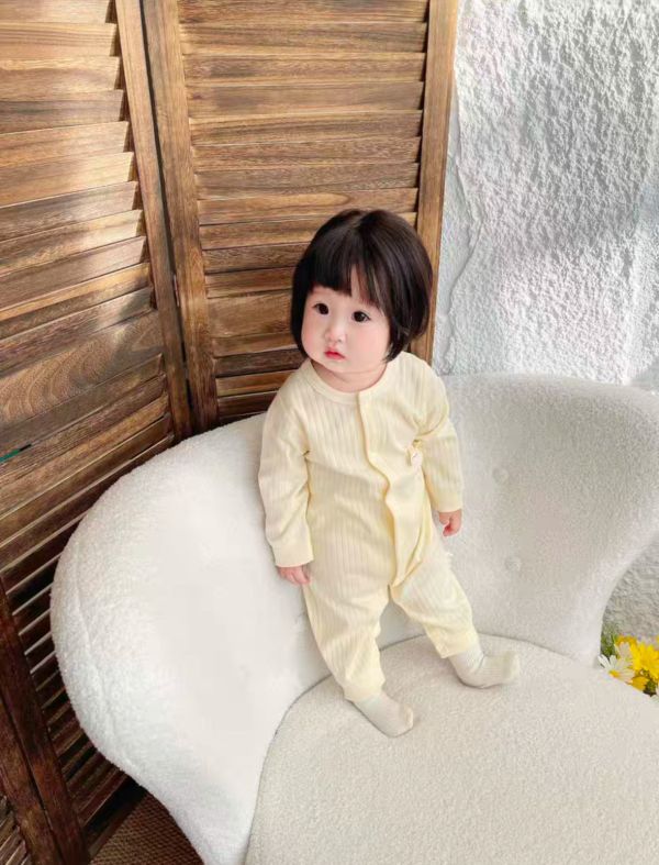 新生兒兔子布標極簡開釦連身裝(9款) 