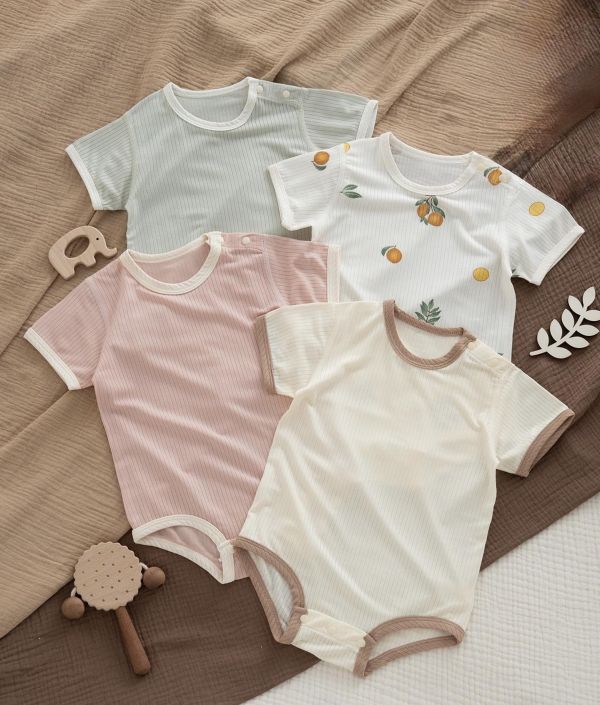 新生兒裸感親膚彈力包屁衣 