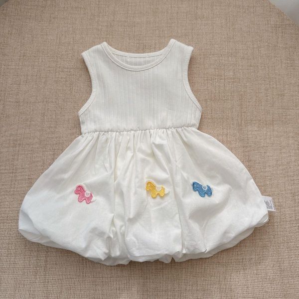 蝴蝶結外套+小馬刺繡連身裙 