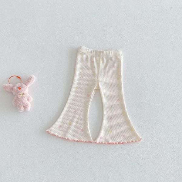 星星/素色滾邊喇叭垮 