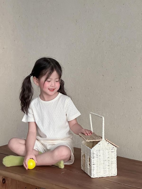 純棉彈力短袖微孔透氣居家套裝 