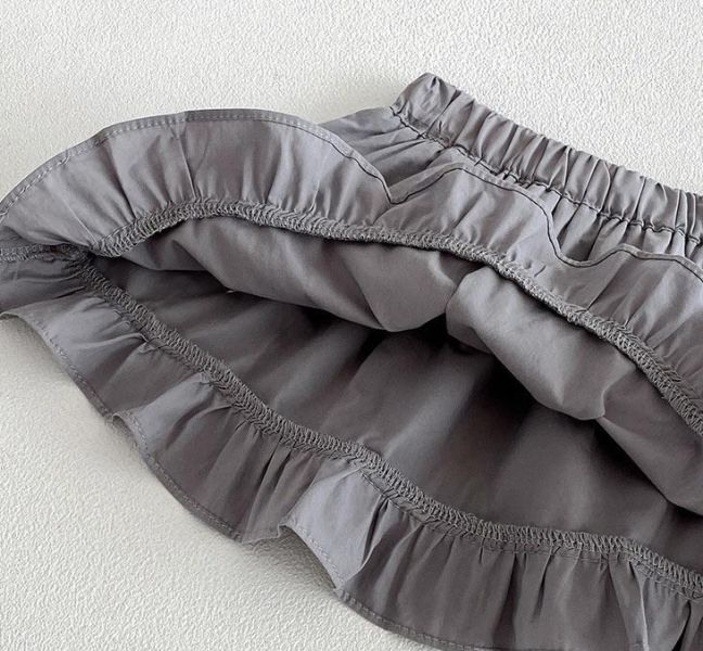 點點兔子蕾絲背心+蛋糕短裙套裝 