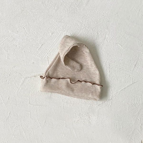 木耳捲邊側綁繩套裝/精靈帽 