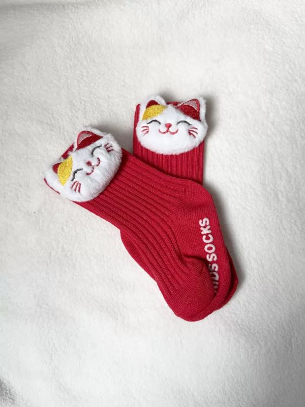 招財貓印花造型包屁衣+帽 