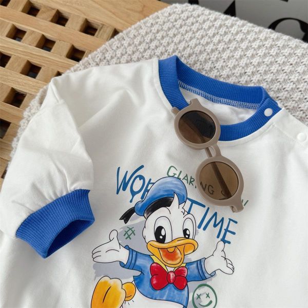 Q版唐老鴨印花棉質包屁衣 