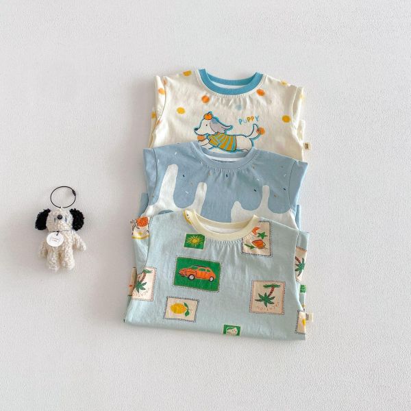 可愛童趣印花T恤上衣 