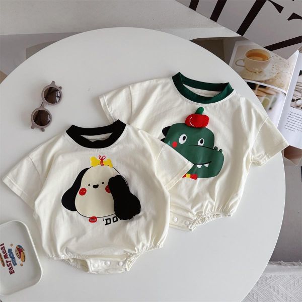 立體狗狗/恐龍可愛包屁衣(贈襪) 