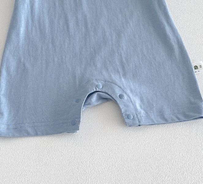 假兩件拼色小狗連身裝 