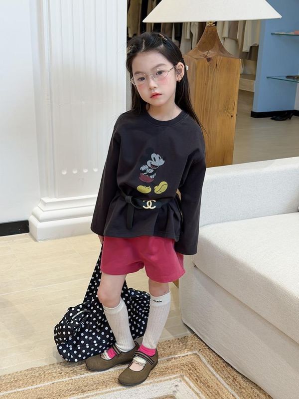 男女童素色棉麻透氣五分短褲(5色) 