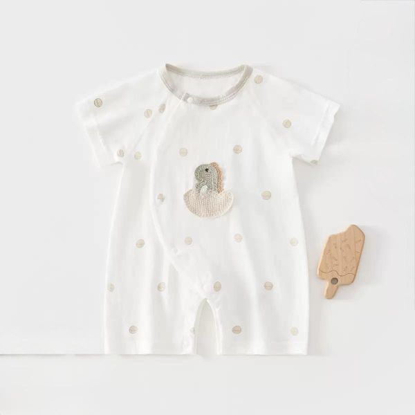 新生兒男女童夏季純棉側開連身裝(6款) 