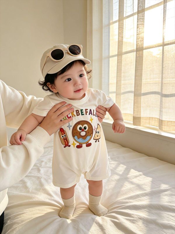 可愛甜甜圈披薩熱狗連身裝 