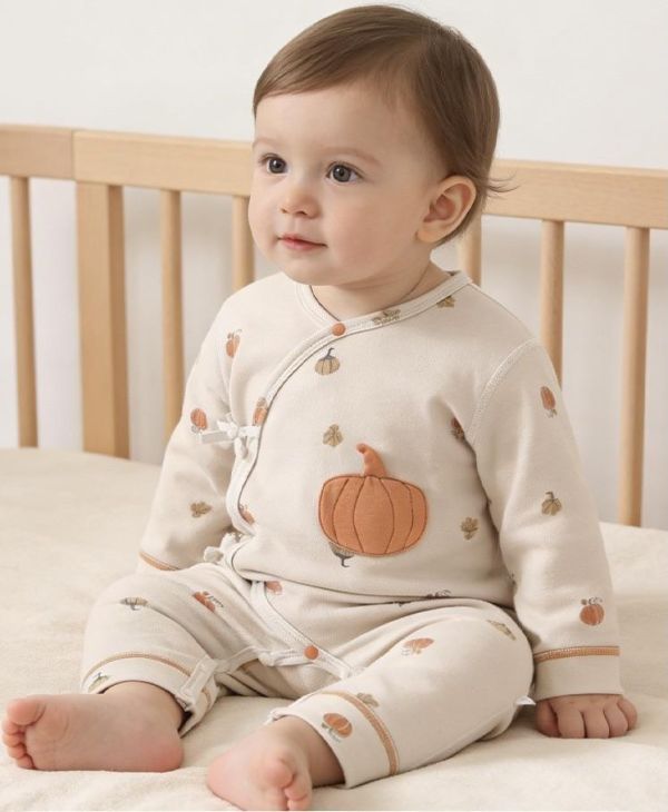 新生兒南瓜貼布棉質系列 