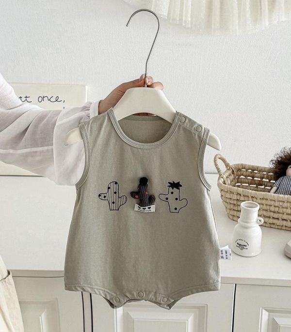 立體仙人掌布偶背心包屁衣 