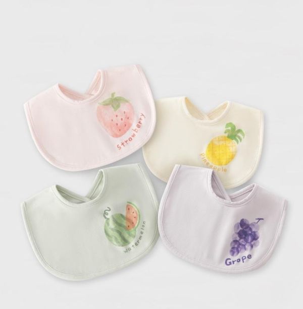 新生兒水果系列口水圍兜 