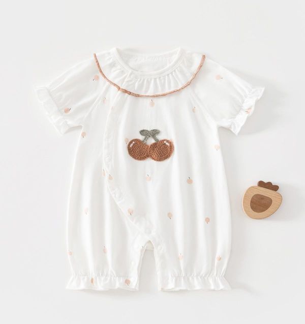 新生兒男女童夏季純棉側開連身裝(6款) 