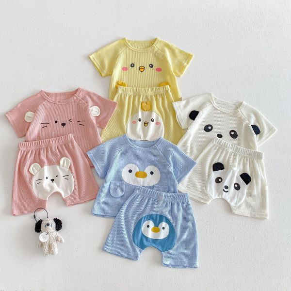 華夫格可愛動物兩件式套裝 