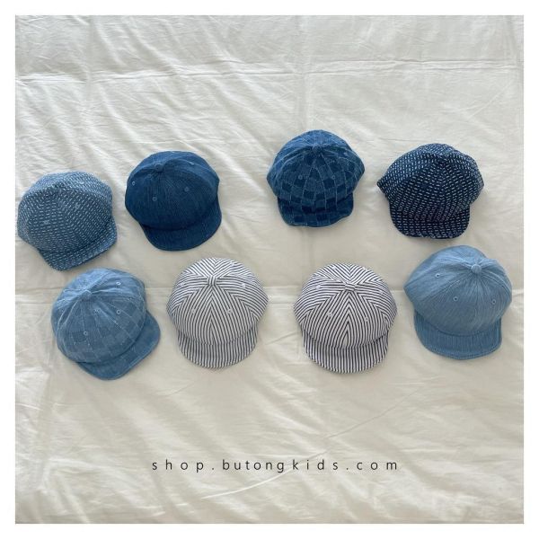 百搭簡約軟牛仔素色/條紋棒球帽 