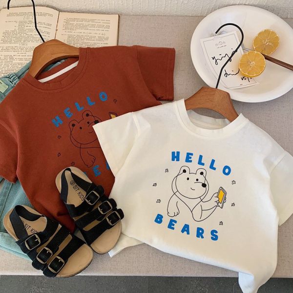Hello bear純棉T恤上衣 