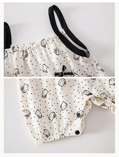 夏季純棉可愛滿印細肩連身裝(5款) 