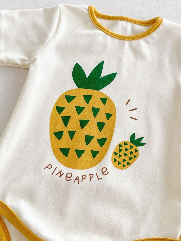 好運來！旺旺鳳梨包屁衣(含造型帽) 