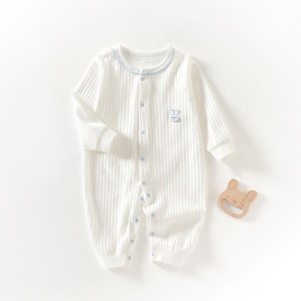 新生兒兔子布標極簡開釦連身裝(9款) 